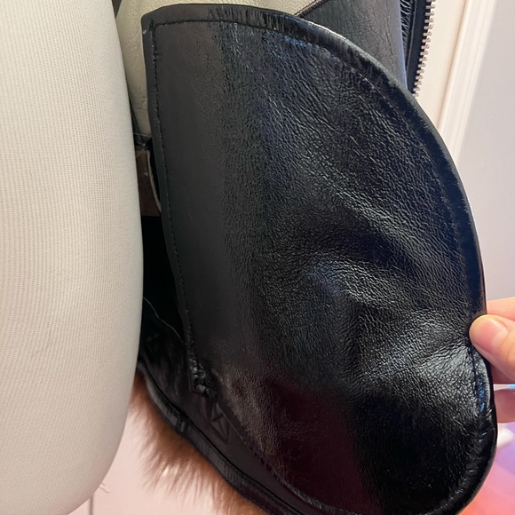 Multicolor Striped Shearling Coat, size S/M - Picture 9 of 9